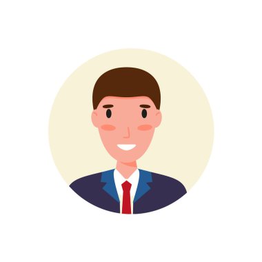 Avatar Adam. Düz tasarım insan karakterleri.