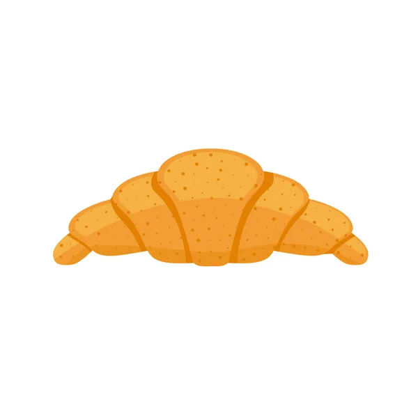 Croissant Pastry Sütőipari Carton Stylle Fehér Háttámlájú Eps — Stock Vector
