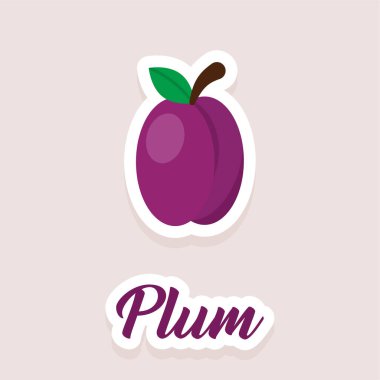 Şirin vektör etiketleri meyve eriği simgeleri. Düz stil. EPS 10