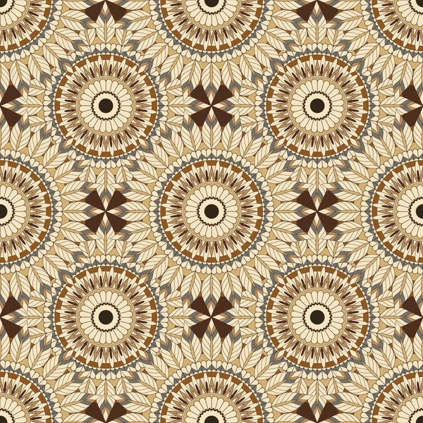 Boho padrão ocre — Vetor de Stock