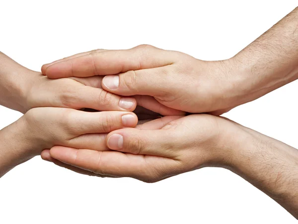 Two hands -care — Stock Photo, Image