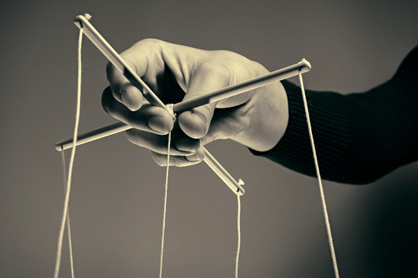 Пульсирующая рука, черно-белый
