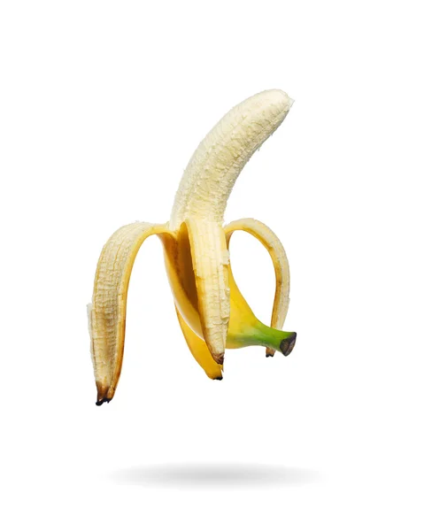Banane ouverte, isolée — Photo