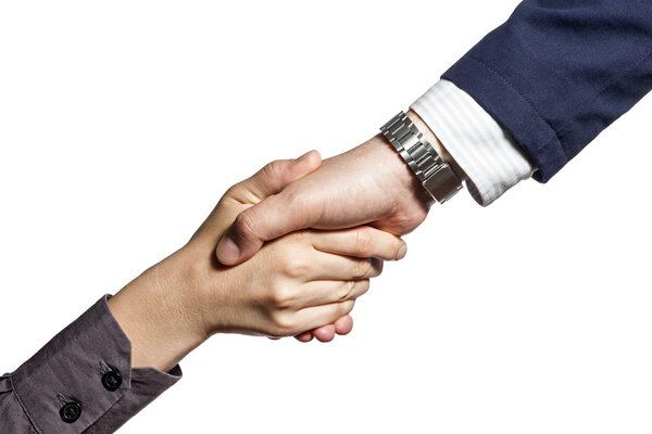 handshake of two persons