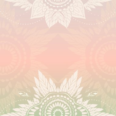 boho tarzı romantik vektör desen