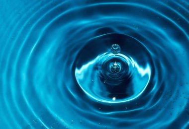 Su damlası sıçrıyor..