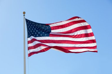 Büyük Amerikan bayrağı, arkadan aydınlatmalı