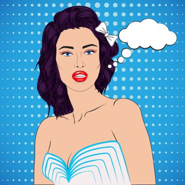 Kız çizgi roman retro