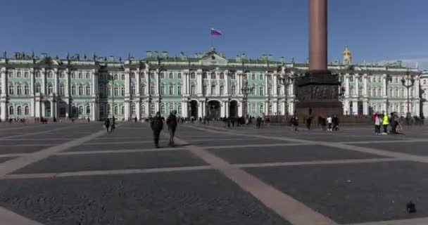 St. Petersburg. 20/3/2016. Plac Pałacowy. Upływ czasu — Wideo stockowe