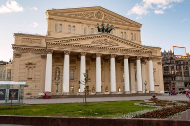 MOSCOW, RUSSIA - 4 Haziran 2017: Büyük Tiyatro Görüntüsü