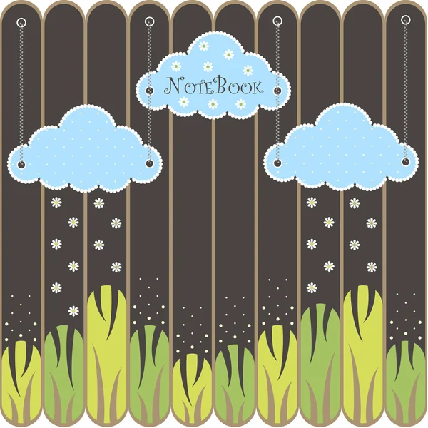Cover design for the notebook — Stock Vector