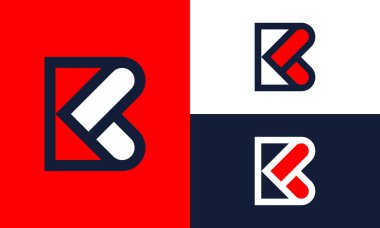 Eğimli aşk sembollü B logosu.