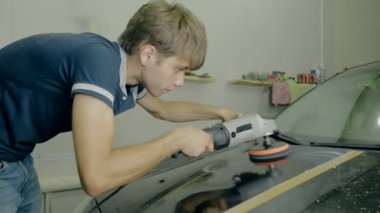 Orta shot alt Lehçe Siyah araba özel araçları ile