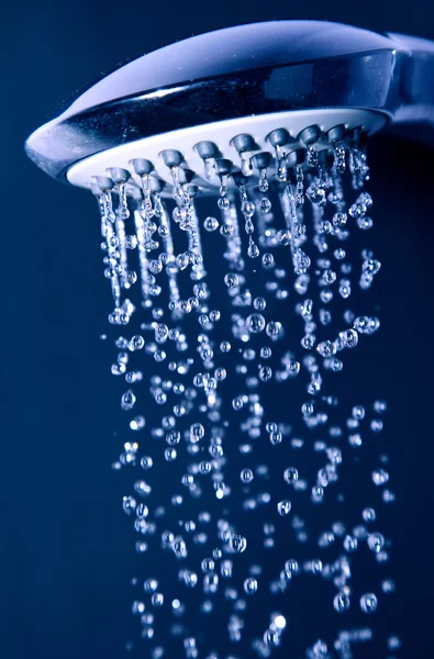 Shower drops blue — Stock Photo, Image