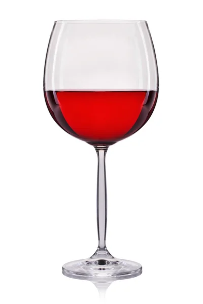 ローズ ホワイト バック グラウンドに分離されたガラスのワイン — ストック写真