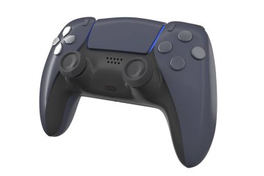 Gerçekçi video oyun denetleyici kırpma yolu ile beyaz üzerinde izole. 3B görüntüleme ekipmanı ve oyun alanı çalışma alanı kavramı