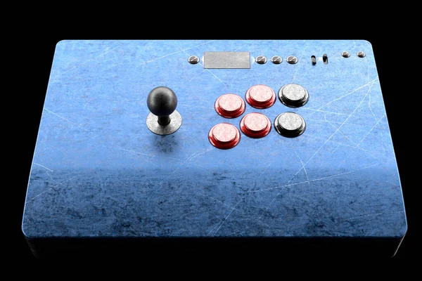 Vintage Arcade Stick Joystick Και Tournament Grade Κουμπιά Που Απομονώνονται — Φωτογραφία Αρχείου