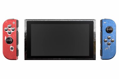 Çiziklerle ekrana dokunmak için kullanılan kavramsal video oyun denetleyicileri