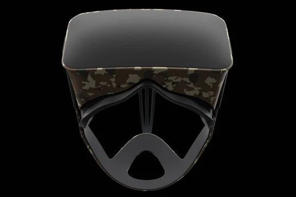 Virtual Reality Glasses Isolated Black Clipping Path Rendering Goggles Virtual — Stock Photo, Image
