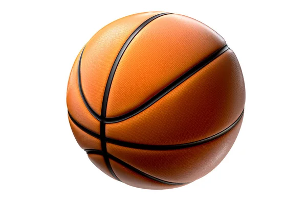 Basketbol topu beyaz arkaplanda izole edildi — Stok fotoğraf