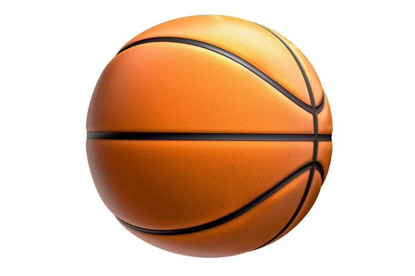 Basketball-Ball isoliert auf weißem Hintergrund — Stockfoto