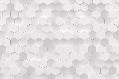 Kaotik altıgen yüzey çokgenlerinden oluşan soyut geometrik arkaplan.