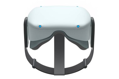 Beyaz arka planda izole edilmiş sanal gerçeklik gözlükleri. 3d oluşturma