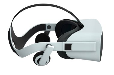 Beyaz arka planda izole edilmiş sanal gerçeklik gözlükleri. 3d oluşturma