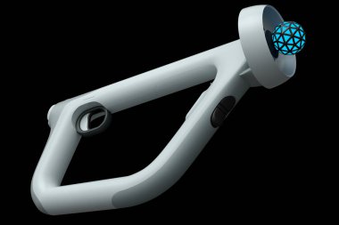 Siyah arkaplanda sanal gerçeklik denetleyicileri ve bulut oyunları