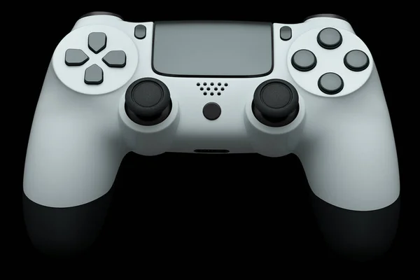 Manette Réaliste Pour Manette Jeu Vidéo Sur Fond Noir Rendu — Photo