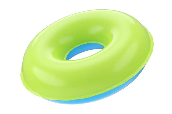 Anillo inflable para niños en la maqueta de la piscina aislada sobre fondo blanco — Foto de Stock