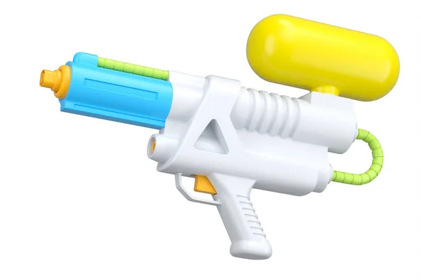 Plastic Waterpistool Speelgoed Voor Spelen Water Geven Het Zwembad Geïsoleerd — Stockfoto