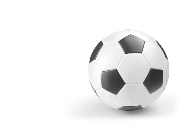 Calcio o pallone da calcio isolato su sfondo bianco — Foto Stock