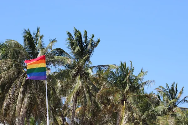 Bandera gay ondeando — Foto de Stock