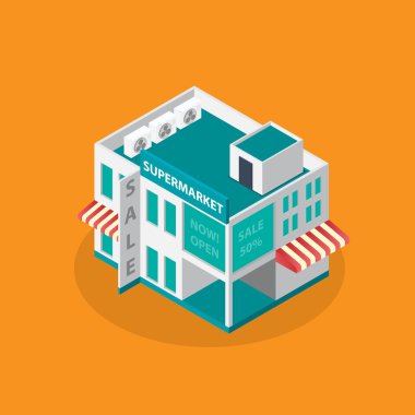  modern mimari vektör.