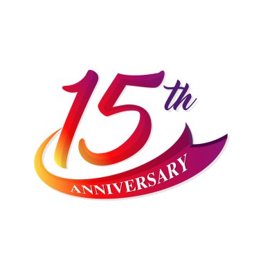 Yıldönümü Amblemler şablon tasarımı