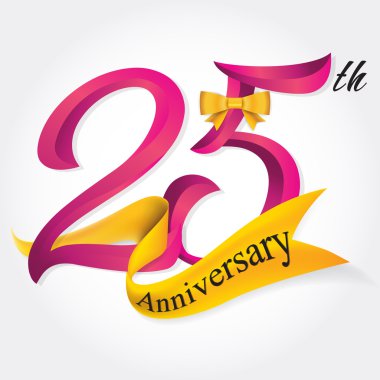 Yıldönümü Amblemler şablon tasarımı