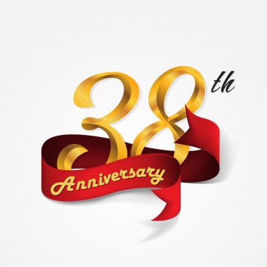 Yıldönümü Amblemler şablon tasarımı