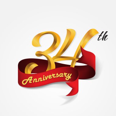 Yıldönümü Amblemler şablon tasarımı