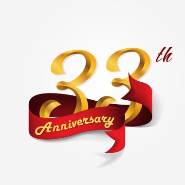 Yıldönümü Amblemler şablon tasarımı