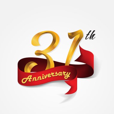 Yıldönümü Amblemler şablon tasarımı