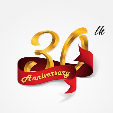 Yıldönümü Amblemler şablon tasarımı