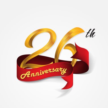 Yıldönümü Amblemler şablon tasarımı