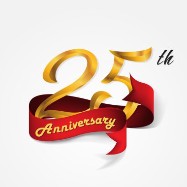 Yıldönümü Amblemler şablon tasarımı