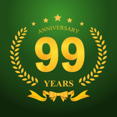 Yıldönümü Amblemler şablon tasarımı