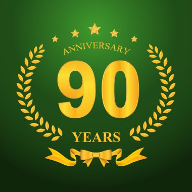 Yıldönümü Amblemler şablon tasarımı