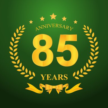 Yıldönümü Amblemler şablon tasarımı