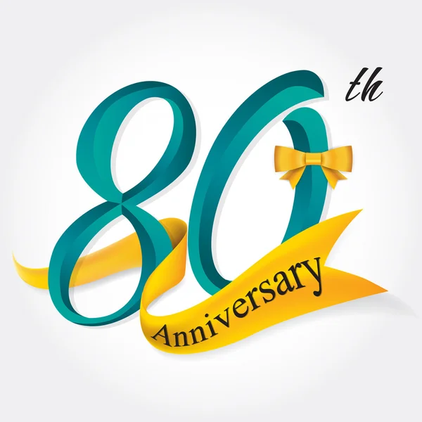 Anniversary emblemer skabelon design – Stock-vektor