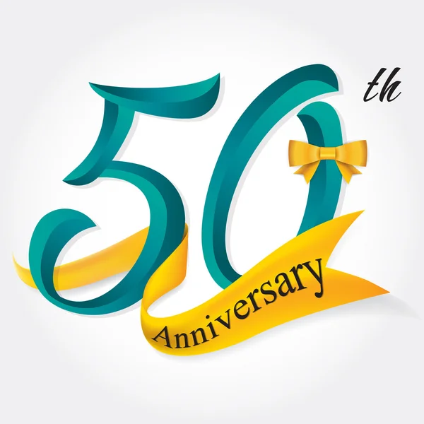 Anniversario emblemi modello di design — Vettoriale Stock