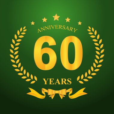 Yıldönümü Amblemler şablon tasarımı